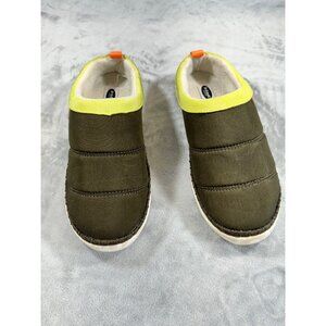 Dr. Scholls womens Shoe 7M Green cozy vibes flat slip on cushioned slippers